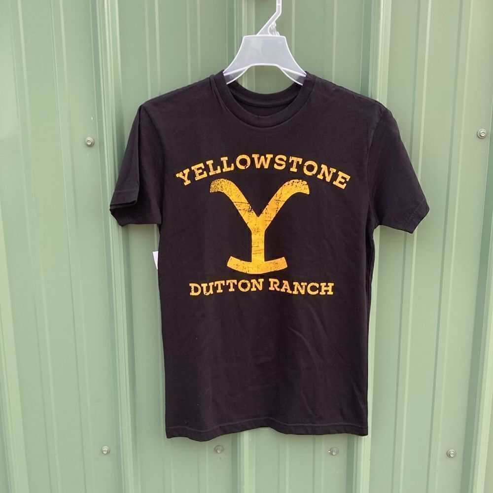 Yellowstone Men's Cotton Dutton Ranch Logo Short Sleeve T-Shirts 2-Pack Size XS - Picture 2 of 10